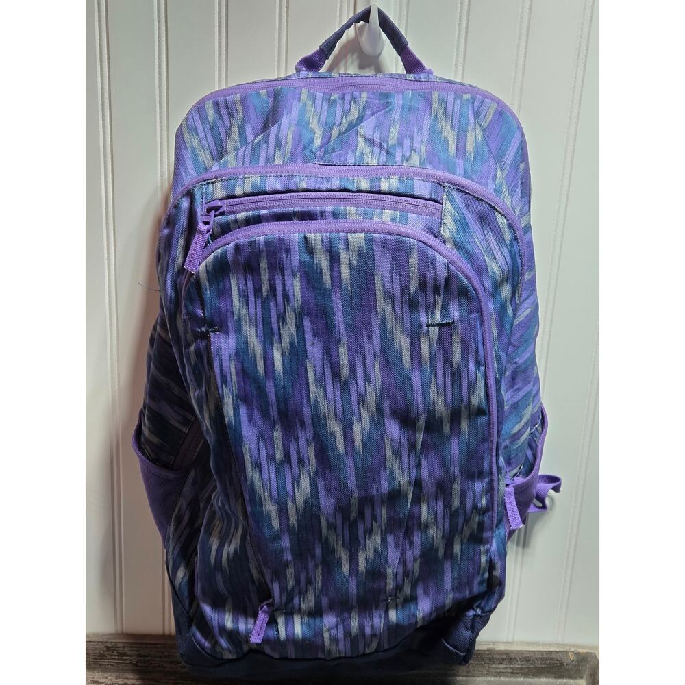 Lands End Multi Color Multi Compartment Backpack With Padded Straps